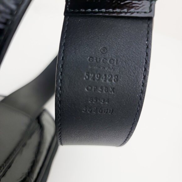 Gucci Game Patch Rubber Logo and Patent Leather Belt Bag 85 - Picture 8 of 12